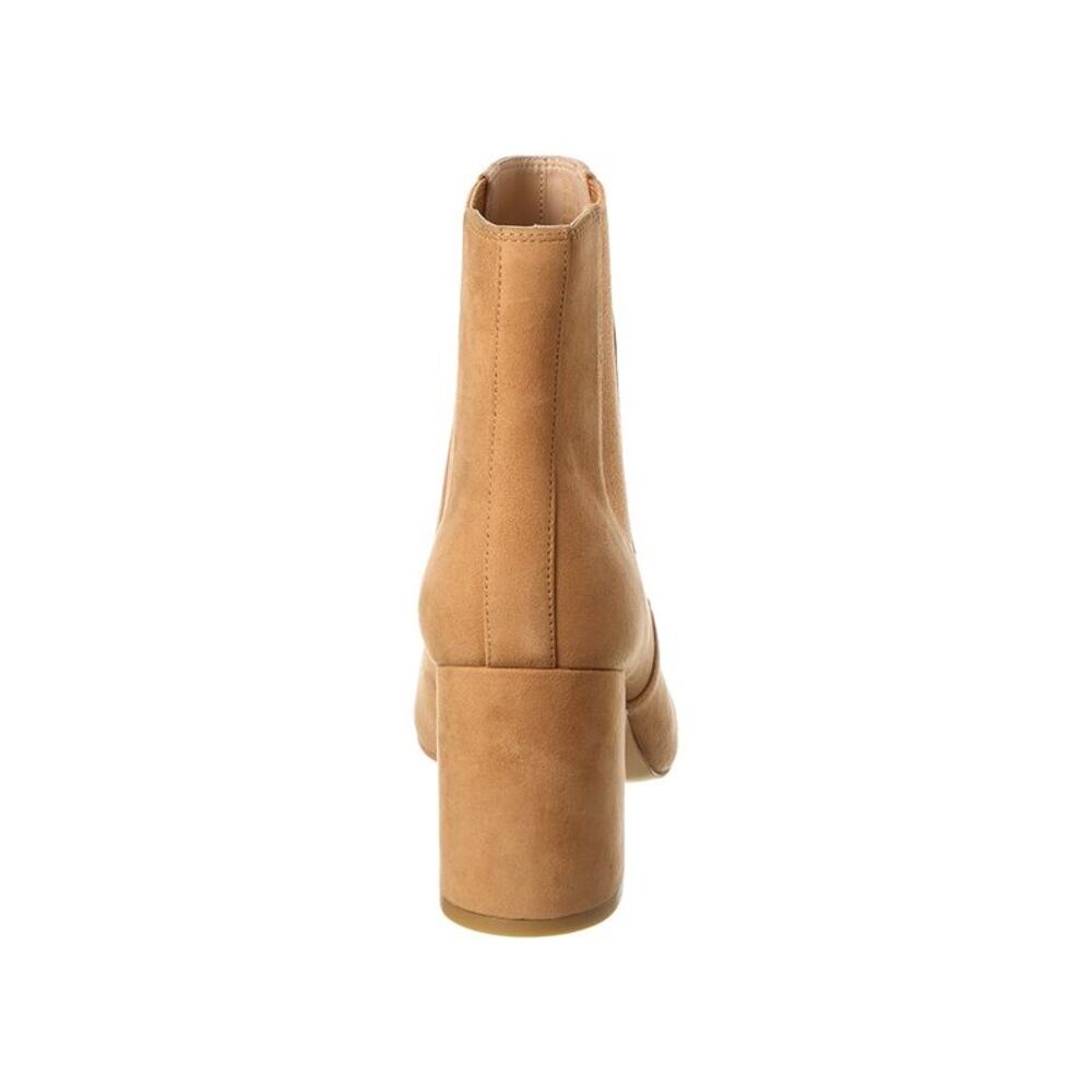 Stuart Weitzman Celina Suede Chelsea Boot, Brown - Picture 3 of 5